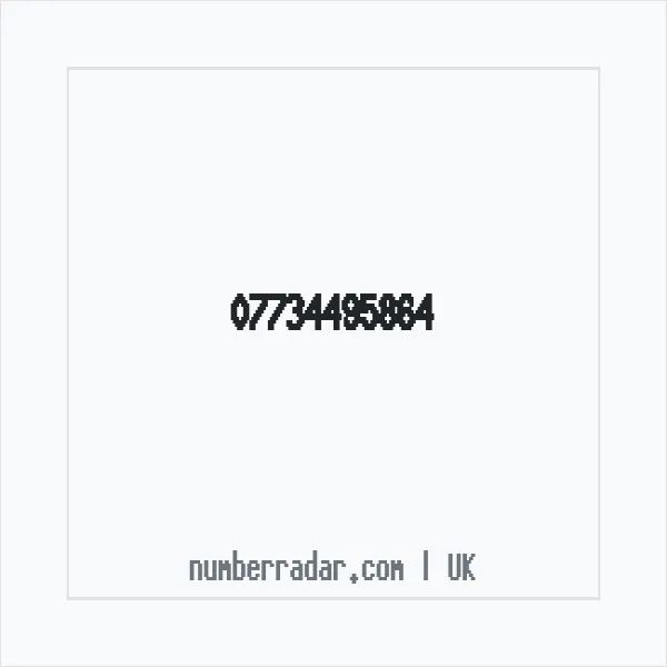 Reverse number check for +44 7734 495864 — who called me?