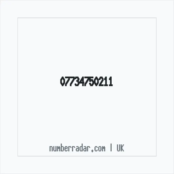 Reverse number check for +44 7734 750211 — who called me?