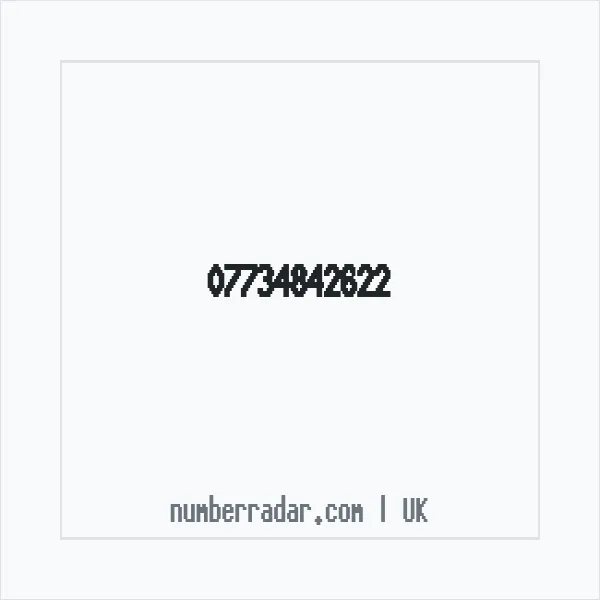 Reverse number check for +44 7734 842622 — who called me?