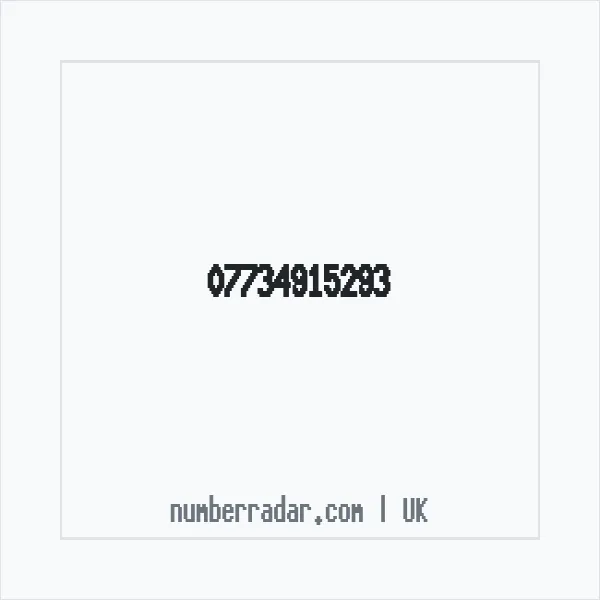 Reverse number check for +44 7734 915293 — who called me?