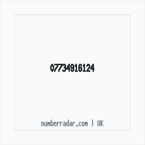 Reverse number check for +44 7734 916124 — who called me?