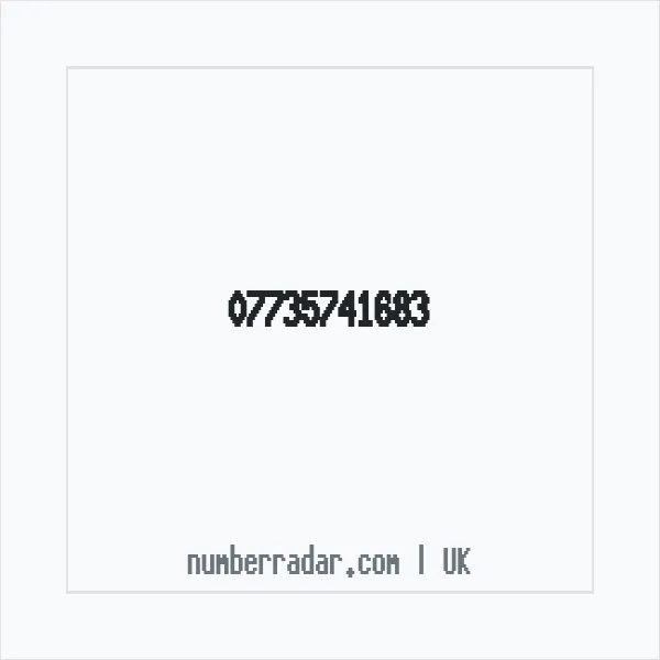 Reverse number check for +44 7735 741683 — who called me?