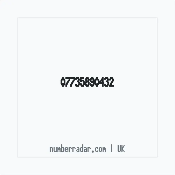 Reverse number check for +44 7735 890432 — who called me?