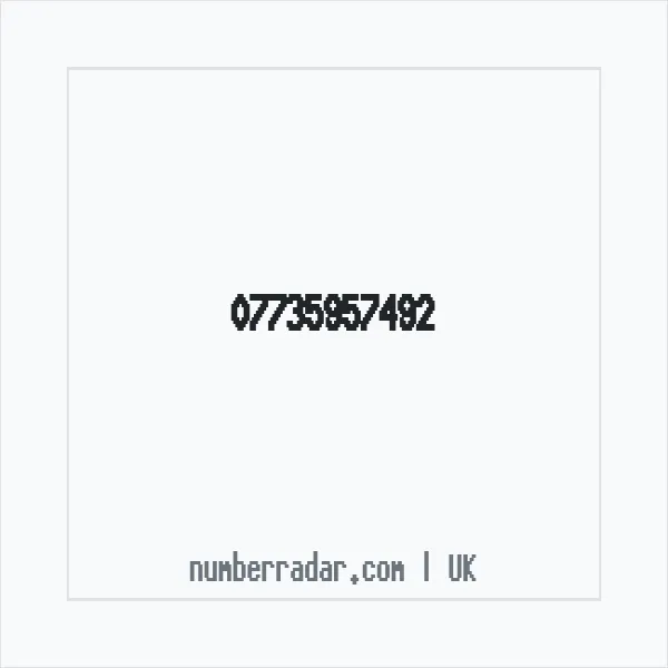 Reverse number check for +44 7735 957492 — who called me?