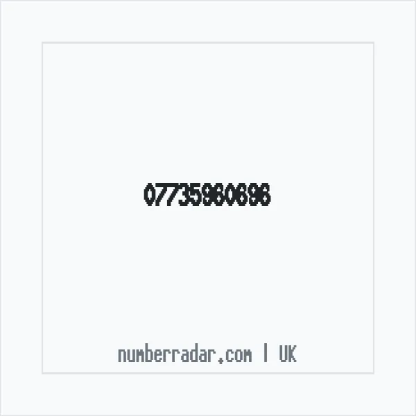 Reverse number check for +44 7735 960696 — who called me?