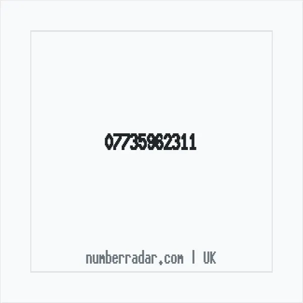 Reverse number check for +44 7735 962311 — who called me?