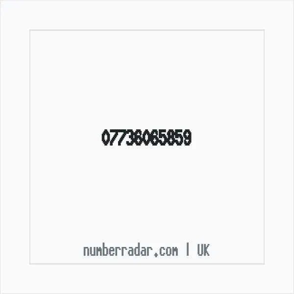 Reverse number check for +44 7736 065859 — who called me?