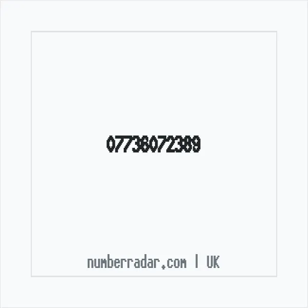Reverse number check for +44 7736 072389 — who called me?