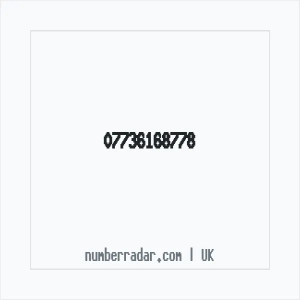 Reverse number check for +44 7736 168778 — who called me?
