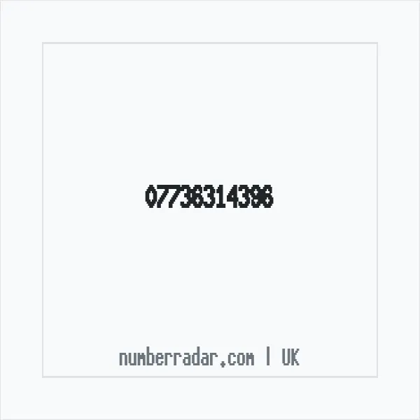 Reverse number check for +44 7736 314396 — who called me?