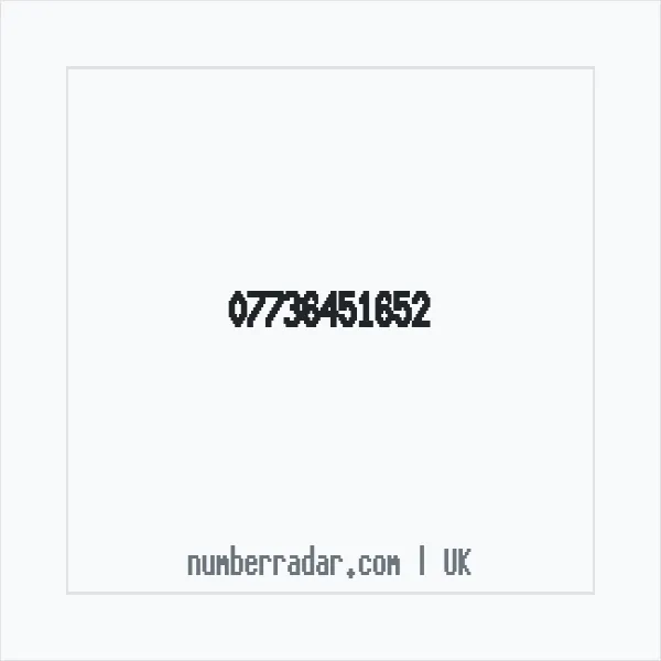 Reverse number check for +44 7736 451652 — who called me?