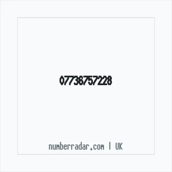 Reverse number check for +44 7736 757228 — who called me?