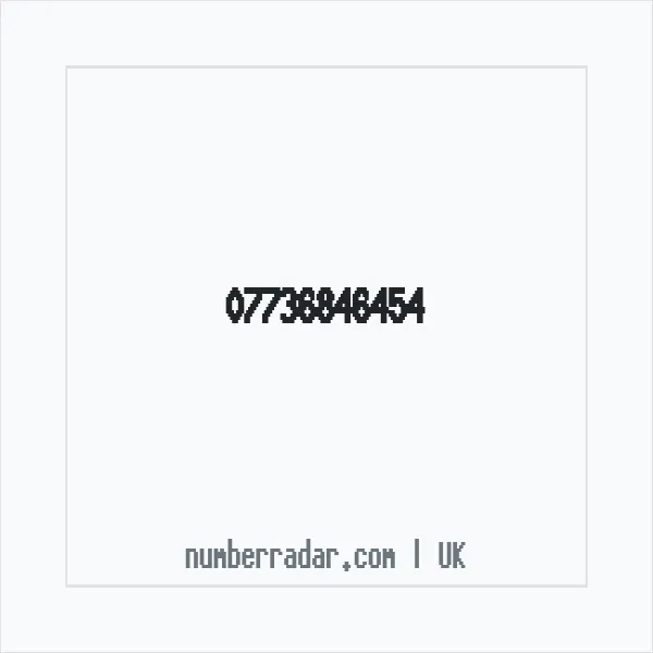 Reverse number check for +44 7736 846454 — who called me?