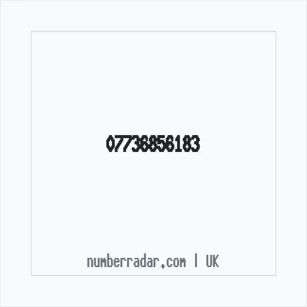 Reverse number check for +44 7736 856183 — who called me?