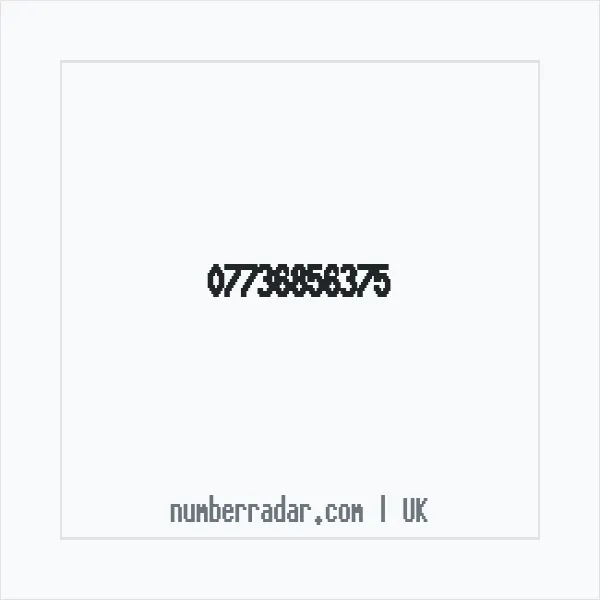 Reverse number check for +44 7736 856375 — who called me?