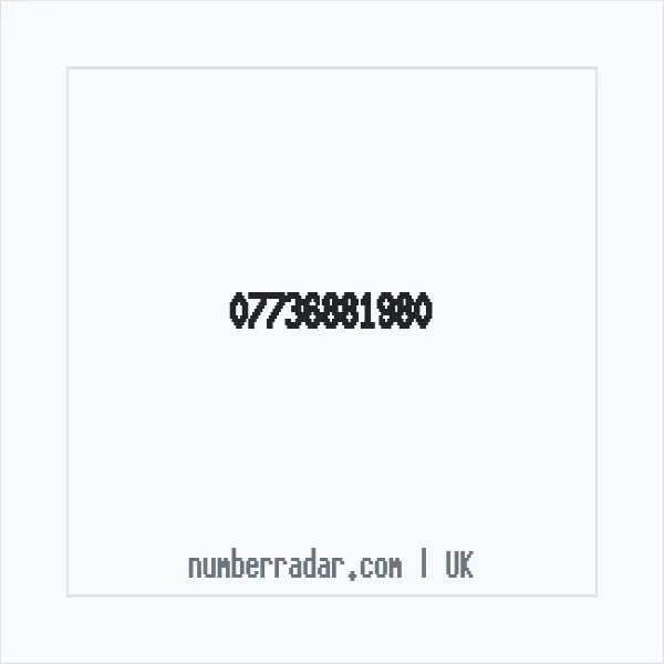 Reverse number check for +44 7736 881980 — who called me?