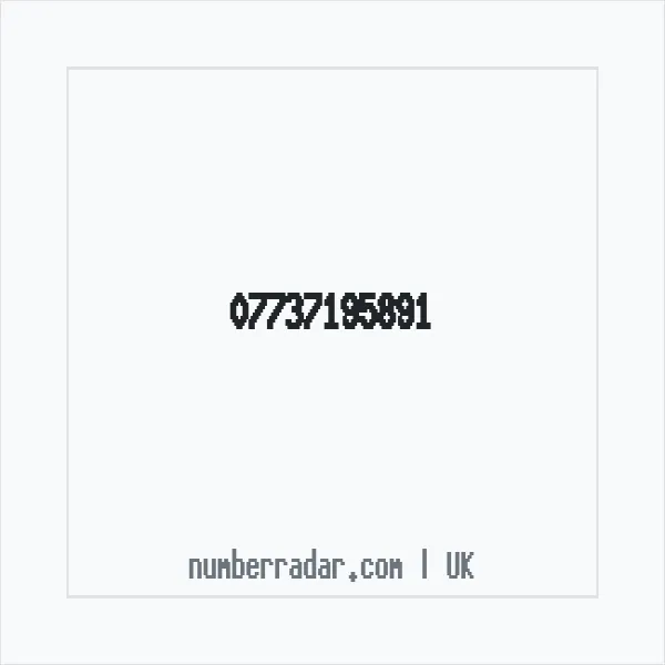 Reverse number check for +44 7737 195891 — who called me?