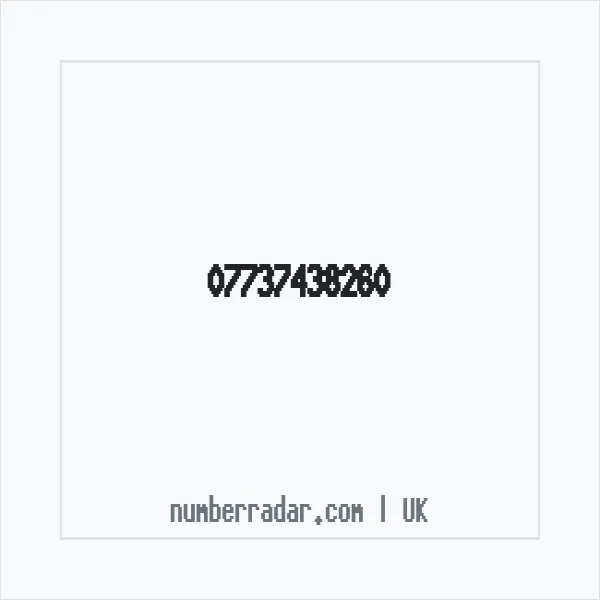 Reverse number check for +44 7737 438260 — who called me?