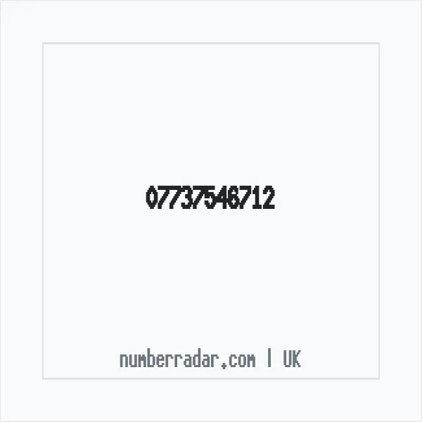 Reverse number check for +44 7737 546712 — who called me?
