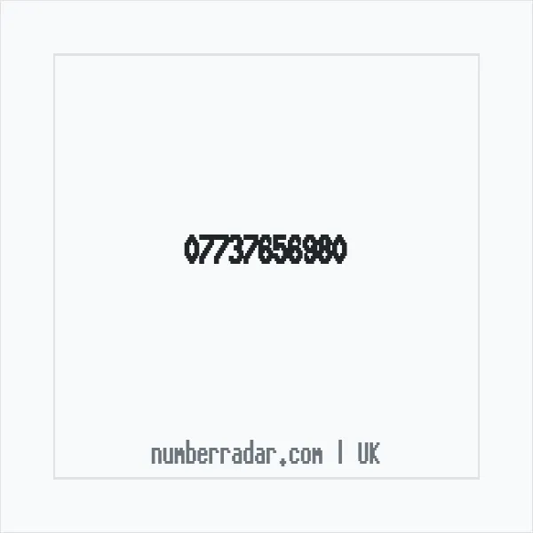 Reverse number check for +44 7737 656980 — who called me?
