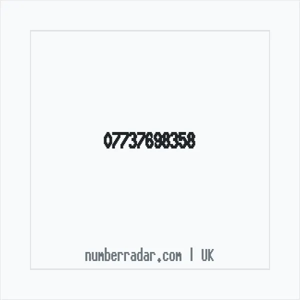 Reverse number check for +44 7737 698358 — who called me?