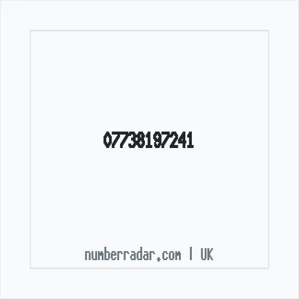 Reverse number check for +44 7738 197241 — who called me?