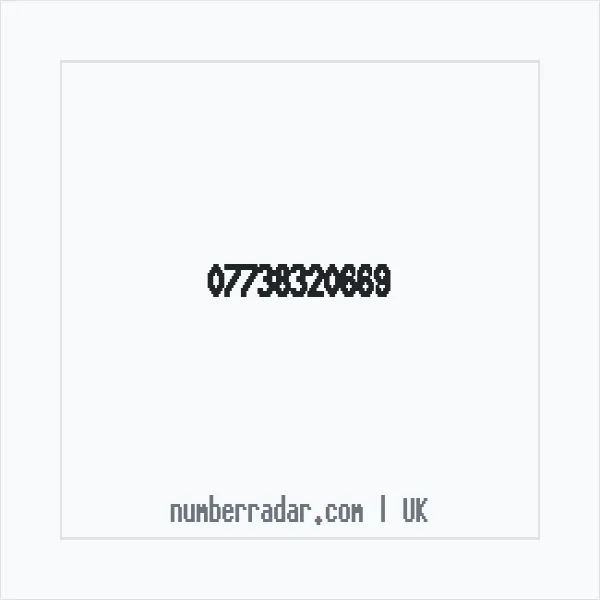 Reverse number check for +44 7738 320669 — who called me?