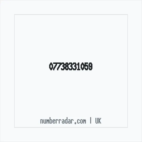 Reverse number check for +44 7738 331059 — who called me?