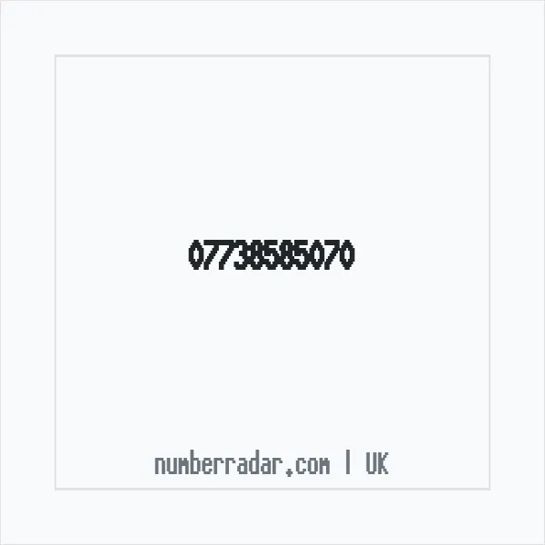 Reverse number check for +44 7738 585070 — who called me?