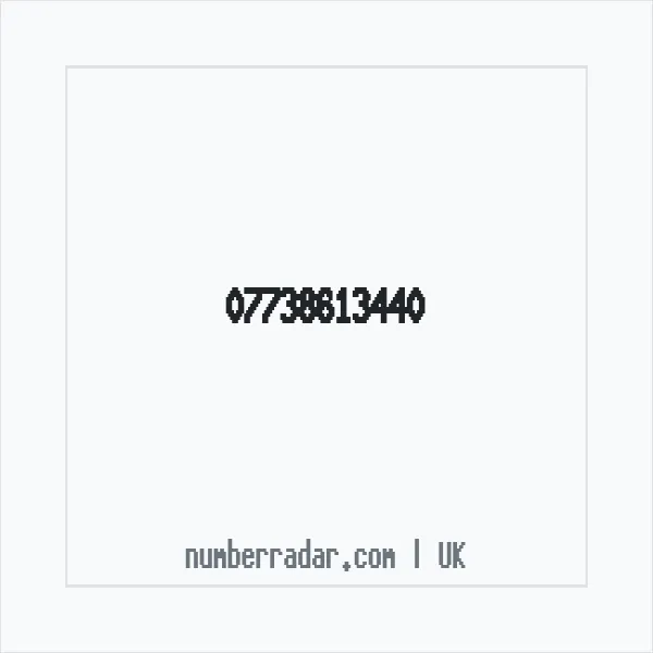 Reverse number check for +44 7738 613440 — who called me?