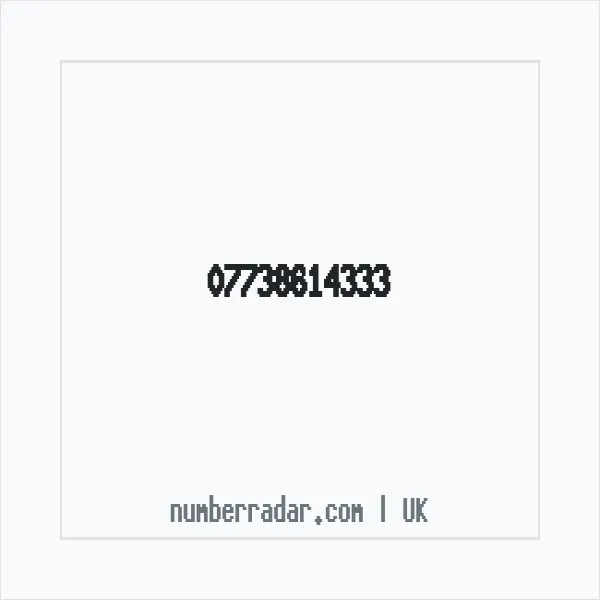 Reverse number check for +44 7738 614333 — who called me?