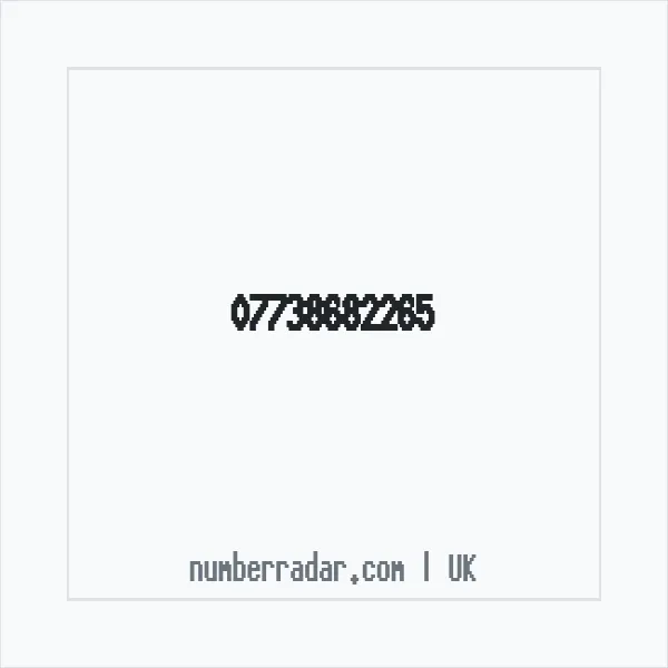 Reverse number check for +44 7738 682265 — who called me?