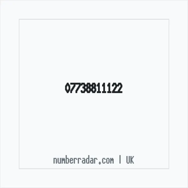 Reverse number check for +44 7738 811122 — who called me?