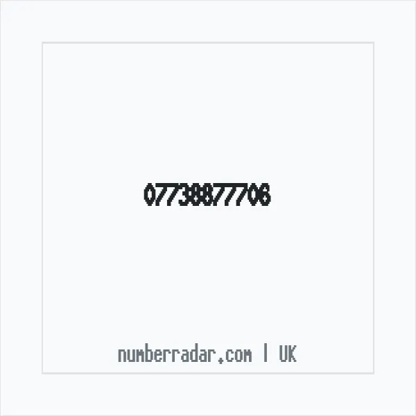 Reverse number check for +44 7738 877706 — who called me?