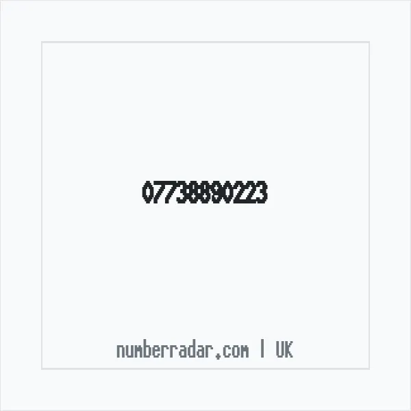 Reverse number check for +44 7738 890223 — who called me?