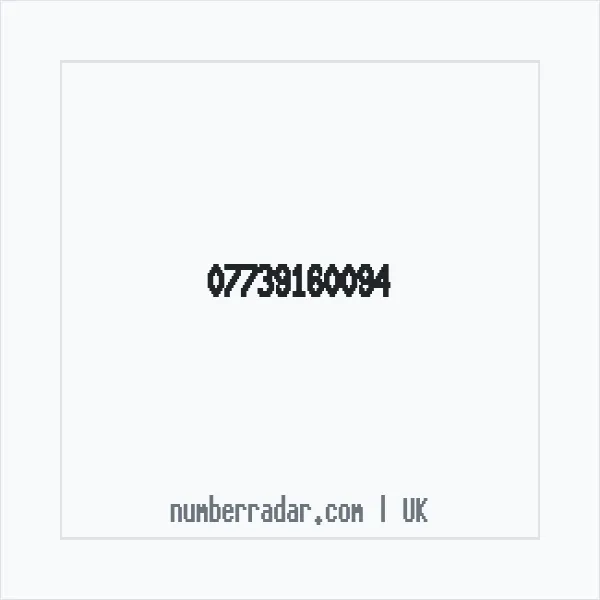 Reverse number check for +44 7739 160094 — who called me?
