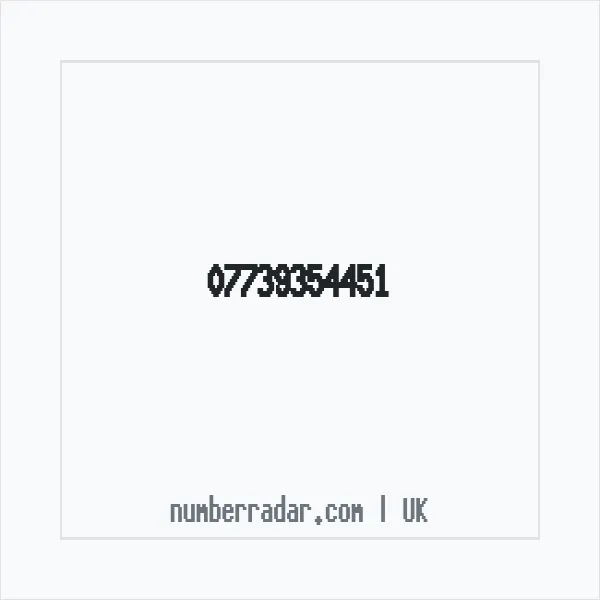 Reverse number check for +44 7739 354451 — who called me?