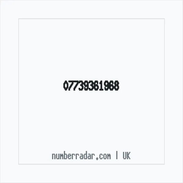 Reverse number check for +44 7739 361968 — who called me?