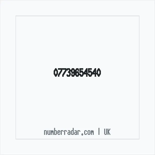 Reverse number check for +44 7739 654540 — who called me?