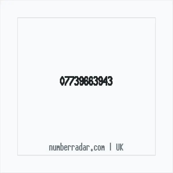 Reverse number check for +44 7739 663943 — who called me?