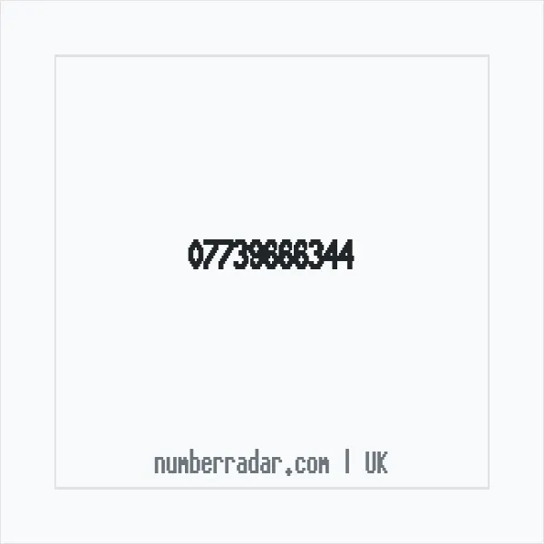 Reverse number check for +44 7739 666344 — who called me?