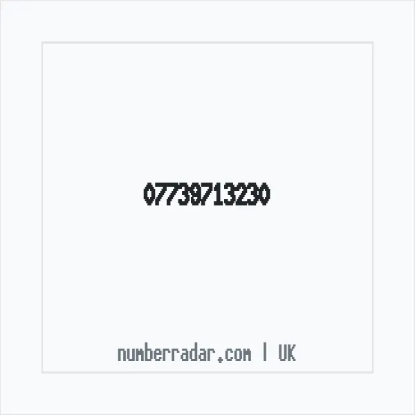 Reverse number check for +44 7739 713230 — who called me?