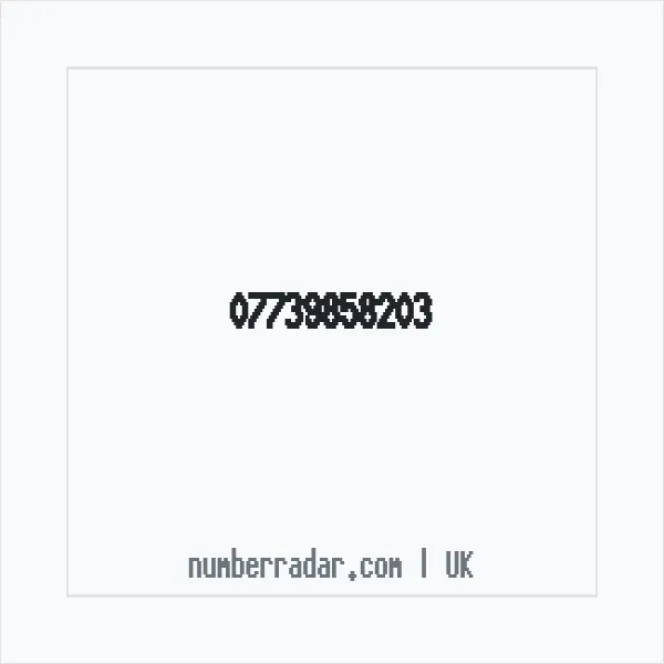 Reverse number check for +44 7739 858203 — who called me?