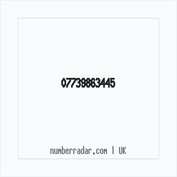 Reverse number check for +44 7739 863445 — who called me?