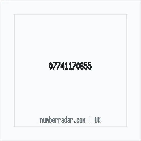 Reverse number check for +44 7741 170655 — who called me?
