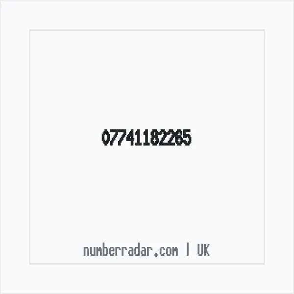 Reverse number check for +44 7741 182265 — who called me?
