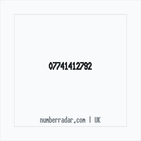 Reverse number check for +44 7741 412792 — who called me?