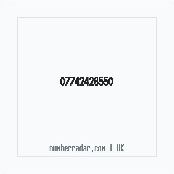 Reverse number check for +44 7742 426550 — who called me?