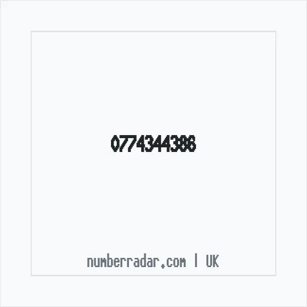 Reverse number check for +44 774344386 — who called me?