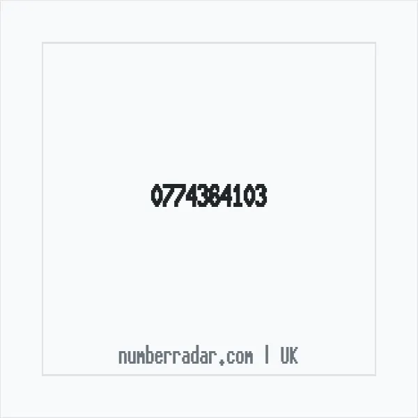 Reverse number check for +44 774364103 — who called me?